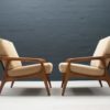 Mid-Century German Teak Armchairs from Casala, 1950s, Set of 2