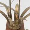 Large Golden Flower Floor Lamp Attributed to Maison Jansen, 1960s