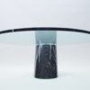 Black Marble and Glass Coffee Table Model K1000 by Team Form for Ronald Schmitt, 1970s Black Marble and Glass Coffee Table Model K1000 by Team Form for Ronald Schmitt, 1970s