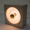 Lovely Travertine Table Lamp by Giuliano Cesari for Nucleo Sormani, 1960s, Italy