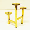 Scandinavian Triangle Brass Candleholder 1970s