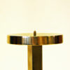 Scandinavian Triangle Brass Candleholder 1970s