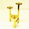 Scandinavian Triangle Brass Candleholder 1970s