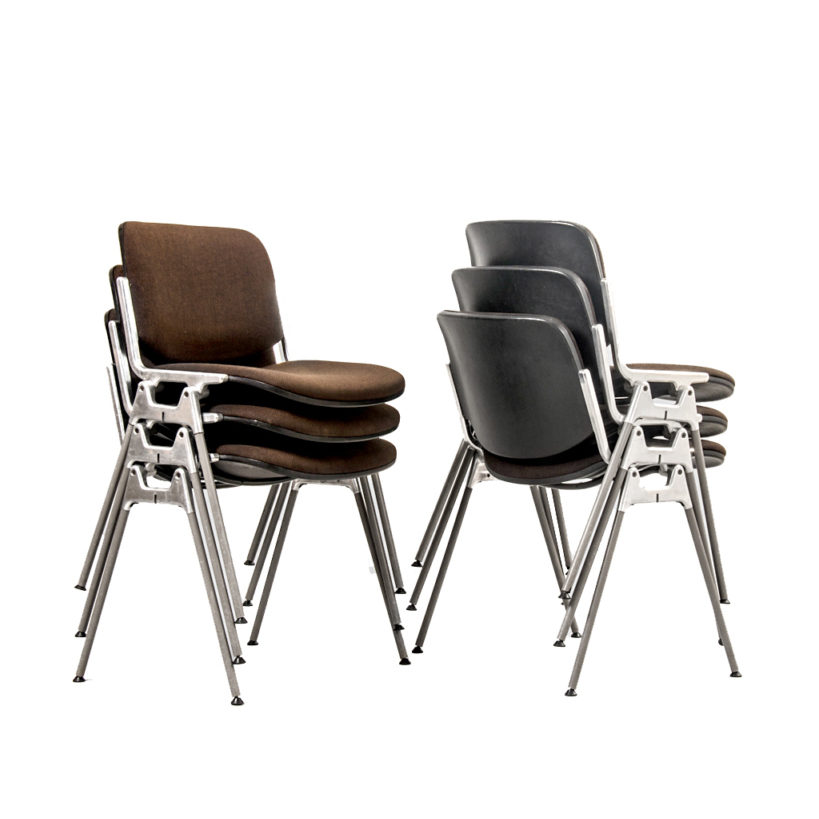 Set of 6 chairs DSC 106 by Giancarlo Piretti for Castelli, Italy 1960’s