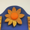 Pine Wallmirror with decorations by Erik Höglund - Sweden 1960s