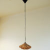 Brutalist squareshaped Copper Ceilinglamp 1960`s, Sweden