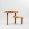 Black acacia and oak side table Black acacia and oak side table