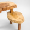 Black acacia and oak side table Black acacia and oak side table