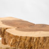 Black acacia and oak side table Black acacia and oak side table