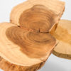 Black acacia and oak side table Black acacia and oak side table