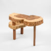 Black acacia and oak side table Black acacia and oak side table