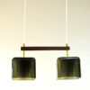 Ceiling/ window pendel pair by Carl Fagerlund for Orrefors, Sweden 1950s Ceiling/ window pendel pair by Carl Fagerlund for Orrefors, Sweden 1950s
