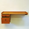 Vintage angleshaped teak shelf - Sweden 1950s