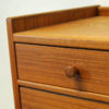 Vintage angleshaped teak shelf - Sweden 1950s