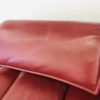 Cassina Veranda 123 3seater sofa in Burgundy leather by Vico Magistretti vintage design