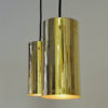Pair of Brass Cylinder shaped ceiling pendant by Hans Agne Jakobsson 1960s Sweden Pair of Brass Cylinder shaped ceiling pendant by Hans Agne Jakobsson 1960s Sweden