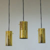 Pair of Brass Cylinder shaped ceiling pendant by Hans Agne Jakobsson 1960s Sweden Pair of Brass Cylinder shaped ceiling pendant by Hans Agne Jakobsson 1960s Sweden