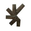 German Steel Brutalist Star Wall Art, 1960s