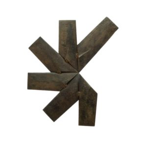 German Steel Brutalist Star Wall Art, 1960s
