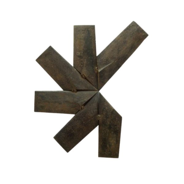 German Steel Brutalist Star Wall Art, 1960s