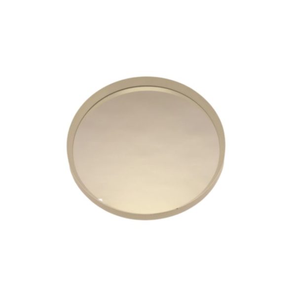 Vintage Large Round White Mirror 1960s