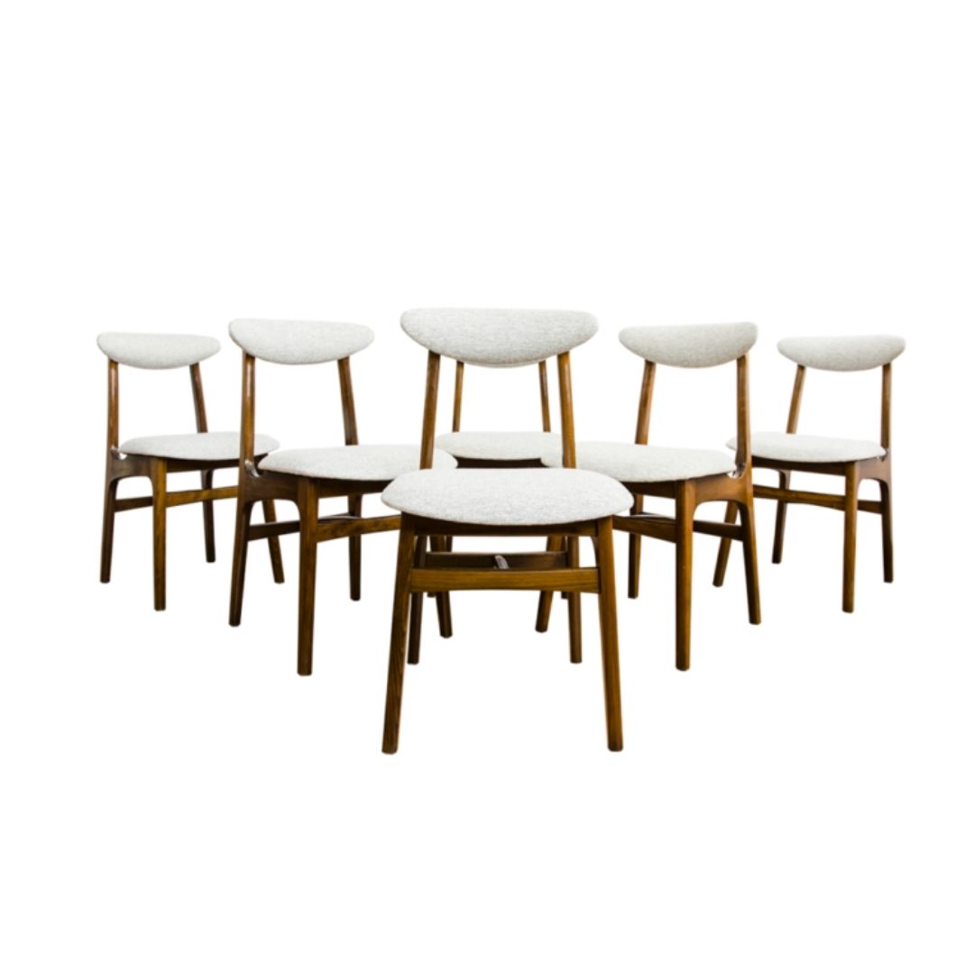 Dining Chairs by Rajmund Teofil Hałas, 1960s, Set of 6