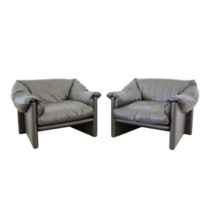 Cassina by Probjeto 'Babalao' armchairs by Vico Magistretti