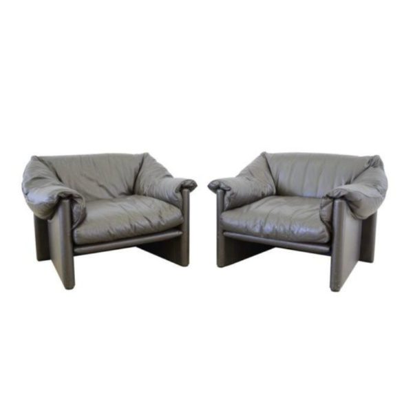 Cassina by Probjeto 'Babalao' armchairs by Vico Magistretti