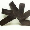 German Steel Brutalist Star Wall Art, 1960s