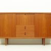 Danish Teak Highboard With Sliding Doors by Henry W. Klein for Bramin Møbler, 1960s