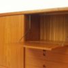 Danish Teak Highboard With Sliding Doors by Henry W. Klein for Bramin Møbler, 1960s