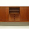 Danish Teak Highboard With Sliding Doors by Henry W. Klein for Bramin Møbler, 1960s