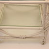 Vintage white rattan trolley Vintage white rattan trolley