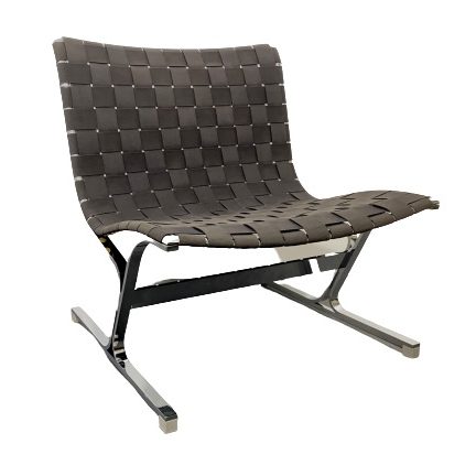 Luar Lounge Chair, black, by Ross Littell