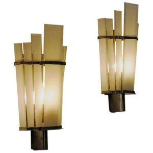 Art Deco Wall sconces pair by Zenith - Germany 1930-1940s