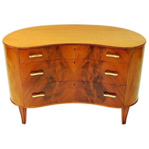Mahogany Chest of Drawers by Axel Larsson for Bodafors, Sweden 1940s