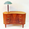 Mahogany Chest of Drawers by Axel Larsson for Bodafors, Sweden 1940s