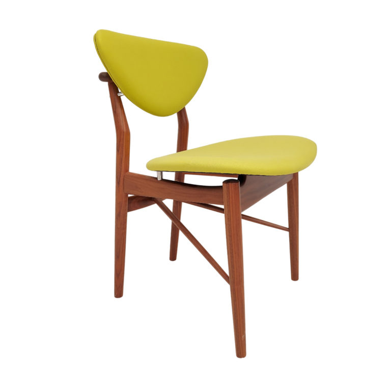 Top Danish design by Finn Juhl, chair model 108, walnut wood