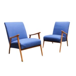 Pair of restored 60's scandinavian armchairs