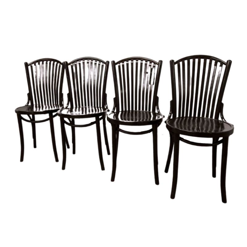 Set of 4 Baumann bistro chairs ref22