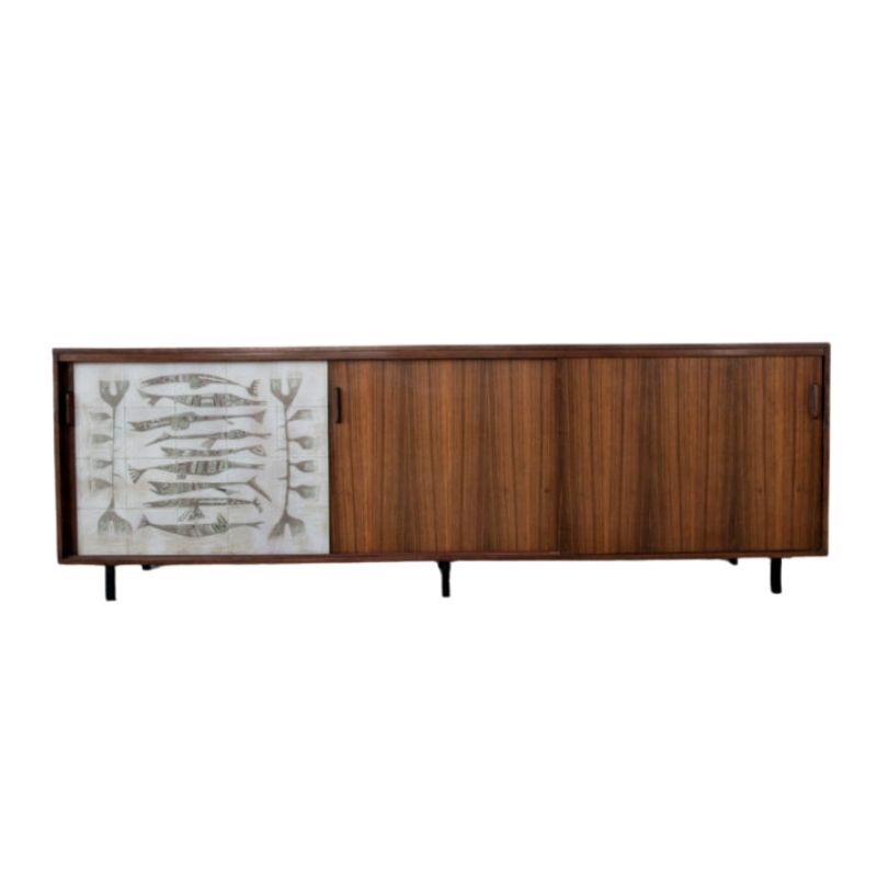 Sideboard with tiles signed By Edy Buyse for Perignem