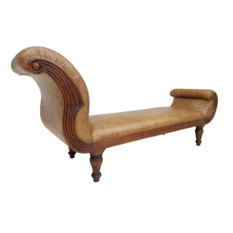 Danish antique chaise longue / daybed, early 20th century, renovated