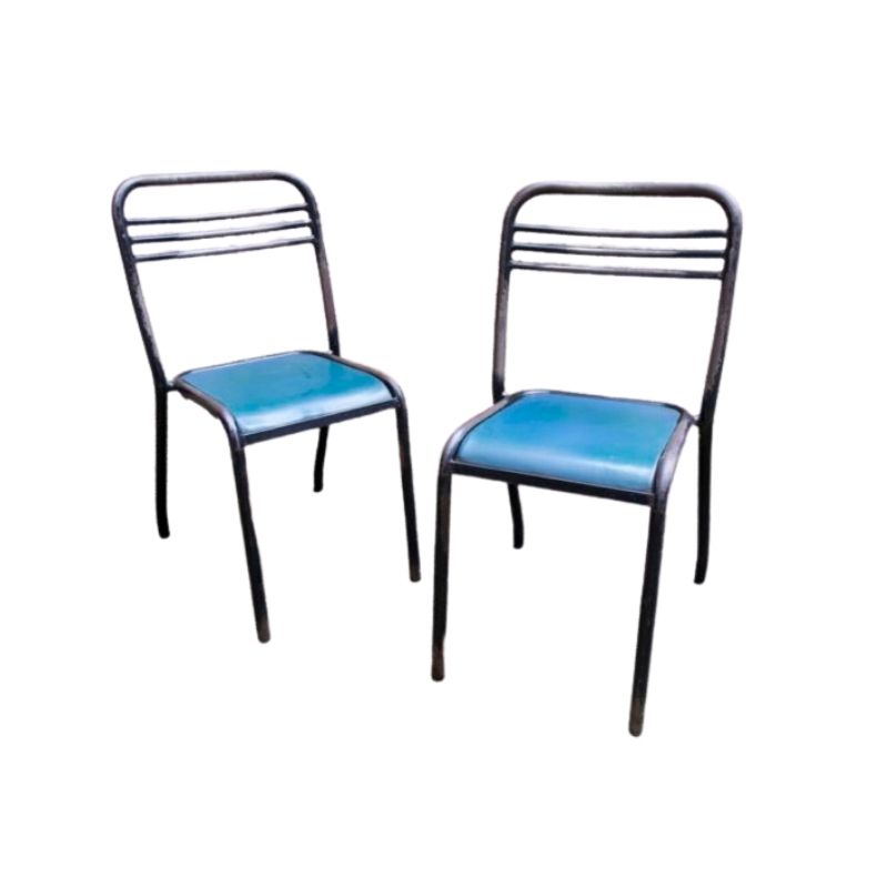 Pair of Tolix chairs by Jean Pauchard campus Dijon