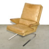 Vintage Leather swing chair by Reinhold Adolf & Hans Jürgen Schröpfer for COR Sitzmöbel, Germany 1960s