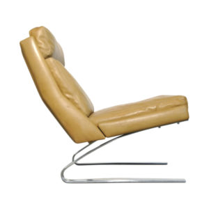 Vintage Leather swing chair by Reinhold Adolf & Hans Jürgen Schröpfer for COR Sitzmöbel, Germany 1960s