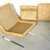 Vintage Leather swing chair by Reinhold Adolf & Hans Jürgen Schröpfer for COR Sitzmöbel, Germany 1960s
