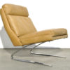 Vintage Leather swing chair by Reinhold Adolf & Hans Jürgen Schröpfer for COR Sitzmöbel, Germany 1960s