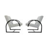 Modern “circle” arm chairs by Pierre Mazairac & Karel Boonzaaijer for Hennie de Jong International collections, Netherlands 1980s