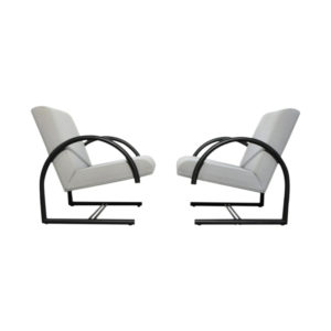 Modern “circle” arm chairs by Pierre Mazairac & Karel Boonzaaijer for Hennie de Jong International collections, Netherlands 1980s