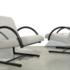 Modern “circle” arm chairs by Pierre Mazairac & Karel Boonzaaijer for Hennie de Jong International collections, Netherlands 1980s